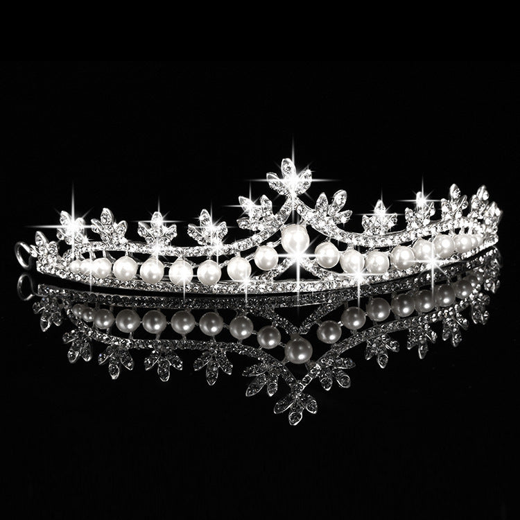 Bridal Pearl Crown Jewelry