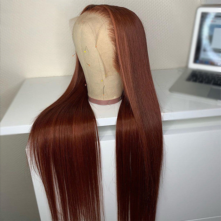 Brown Pre-drawn Lace Wig With Baby Hair