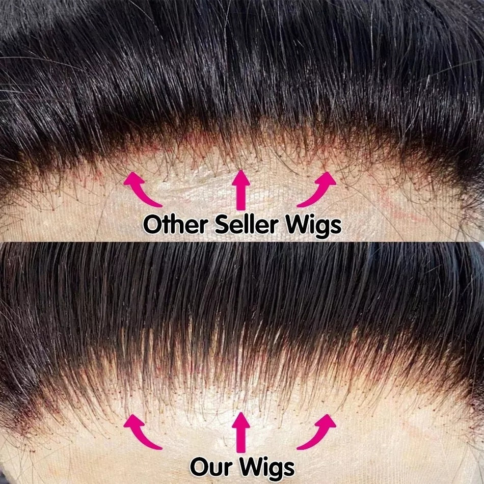 Density Virgin Human Hair Wigs.