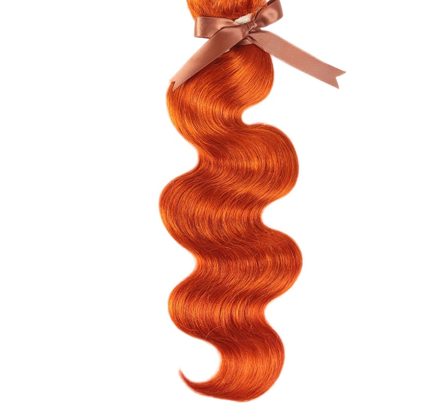 Real Hair Curtain Block Orange.