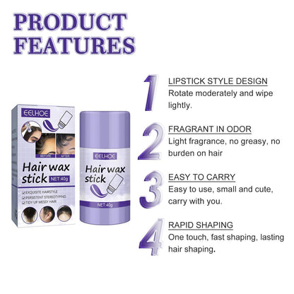 EELHOE Hair Wax Stick Broken Hair Polishing