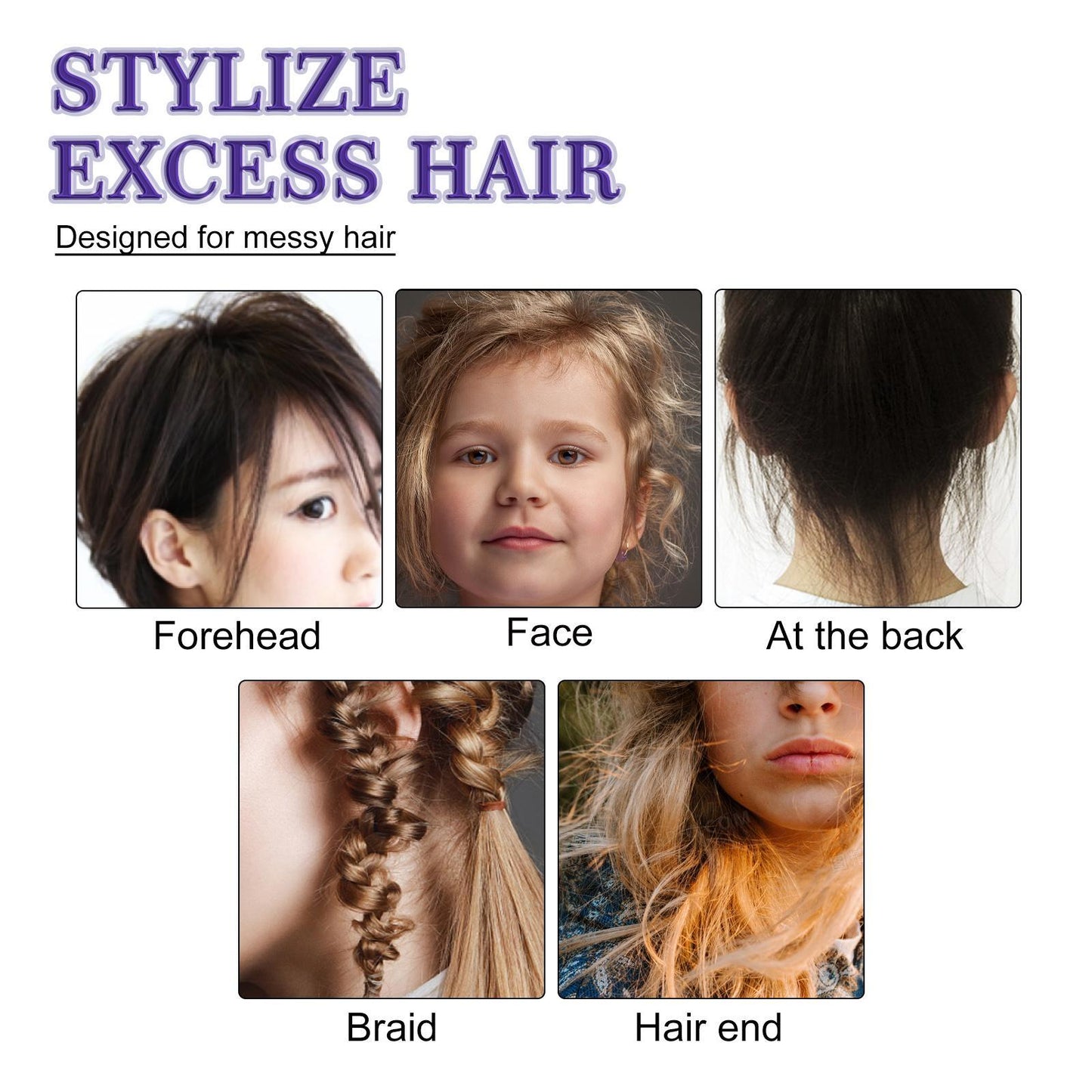 EELHOE Hair Wax Stick Broken Hair Polishing