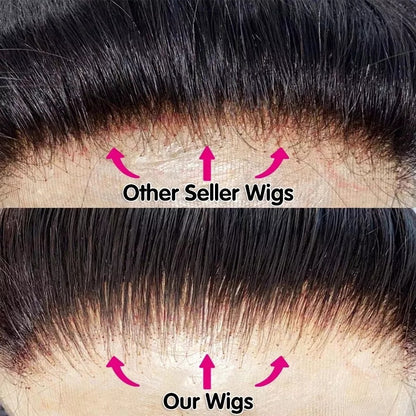 Density Virgin Human Hair Wigs.