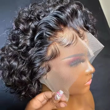 Brazilian Pixie Cut Wig Human Hair.