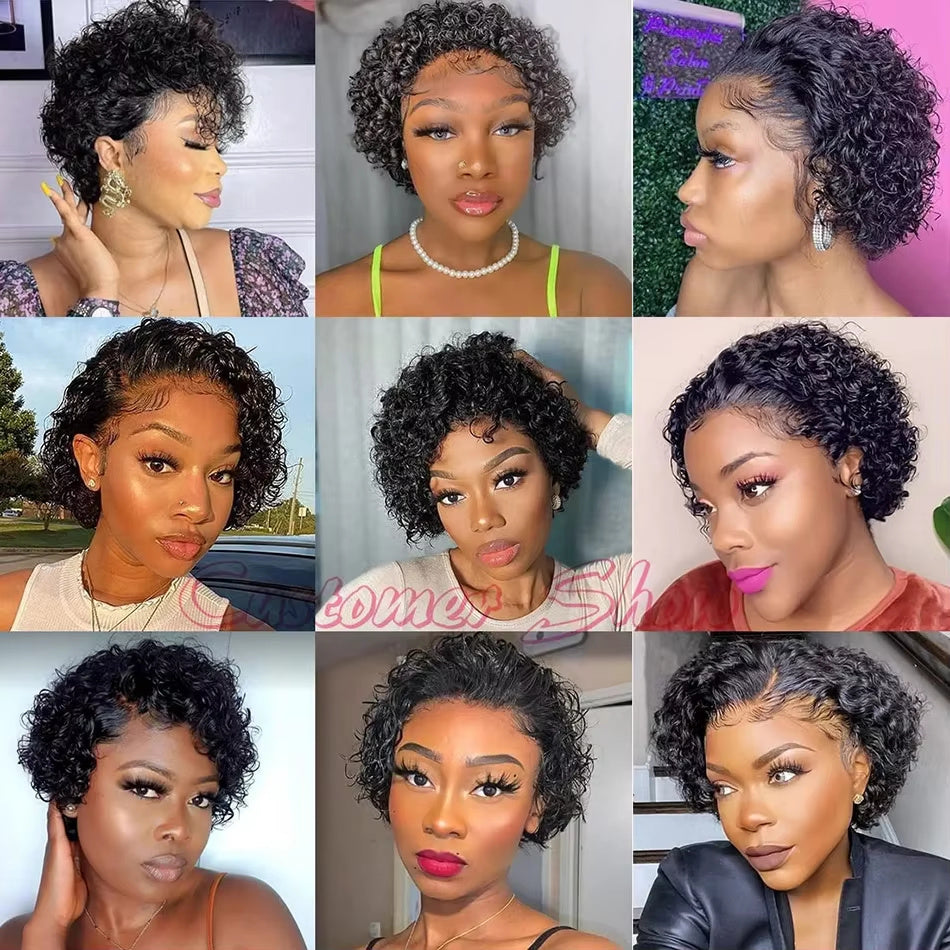 Brazilian Pixie Cut Wig Human Hair.