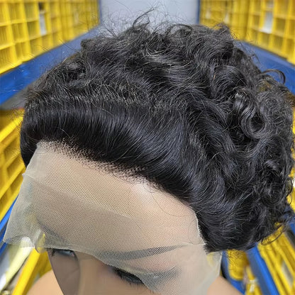 Brazilian Pixie Cut Wig Human Hair.