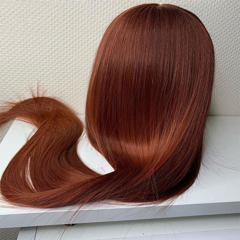 Brown Pre-drawn Lace Wig With Baby Hair