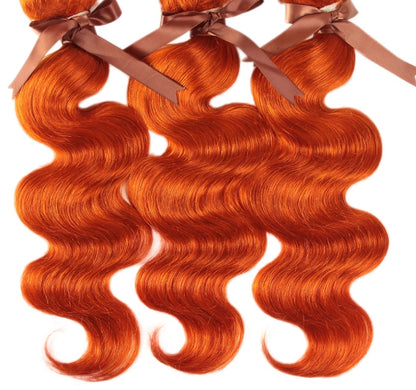 Real Hair Curtain Block Orange.