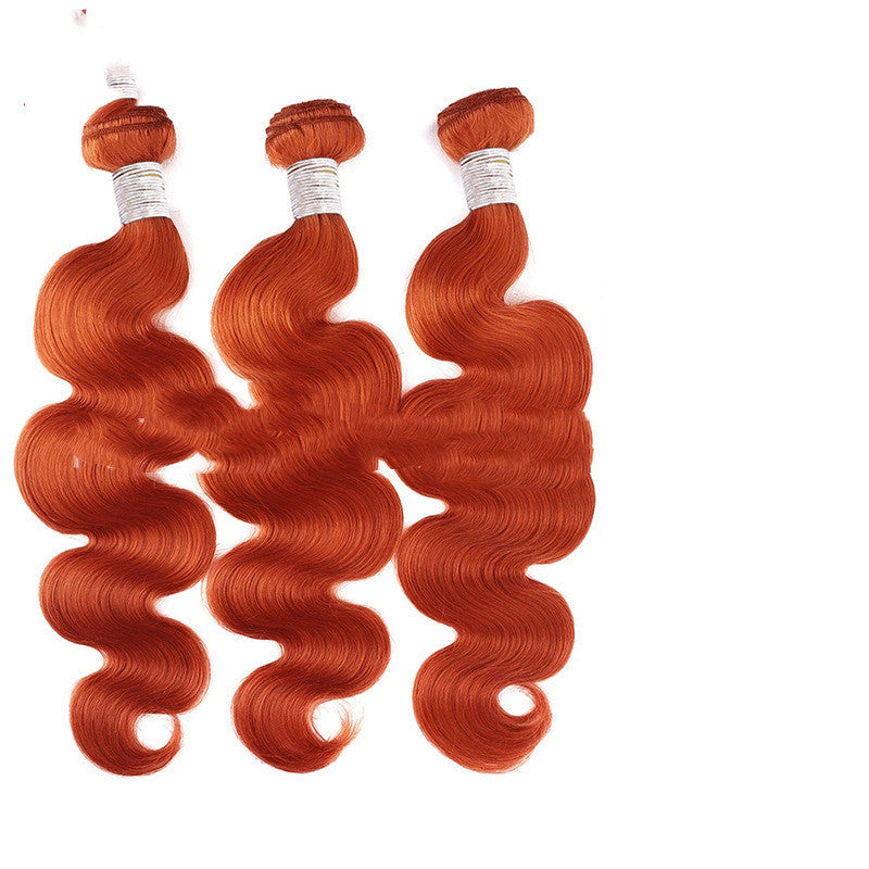 Real Hair Curtain Block Orange.
