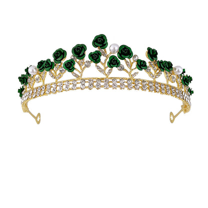 Purple Rose Crystal Crown
