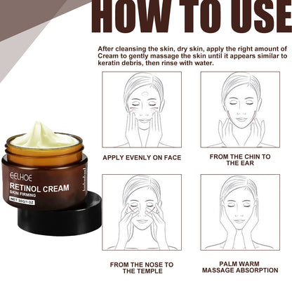Retinol Anti-Aging Wrinkle Removal & Skin Firming Cream.
