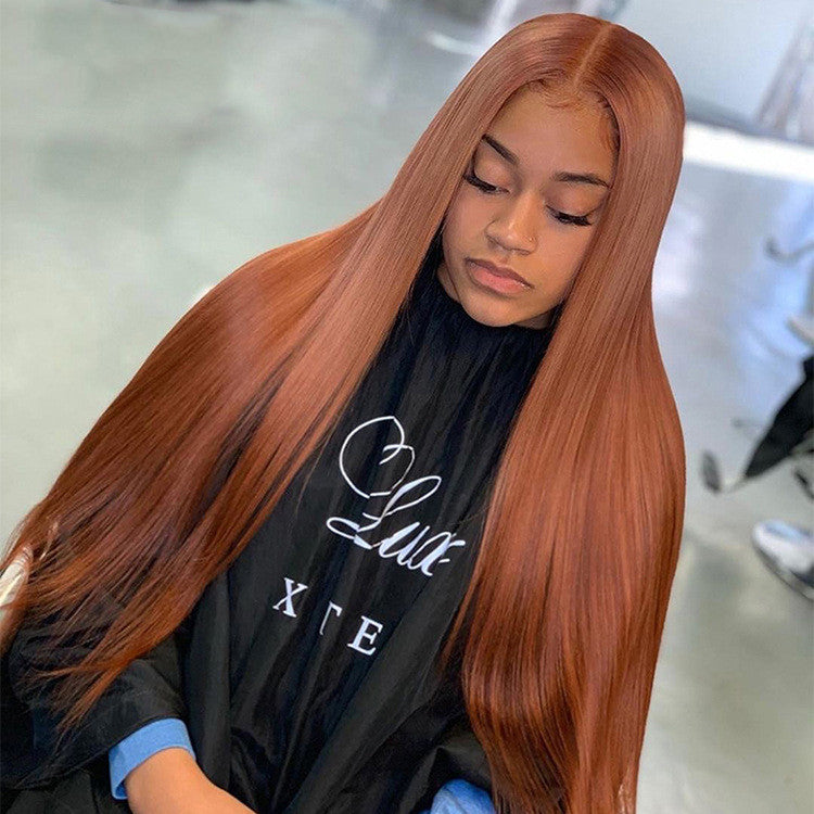 Brown Pre-drawn Lace Wig With Baby Hair