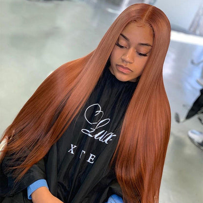 Brown Pre-drawn Lace Wig With Baby Hair