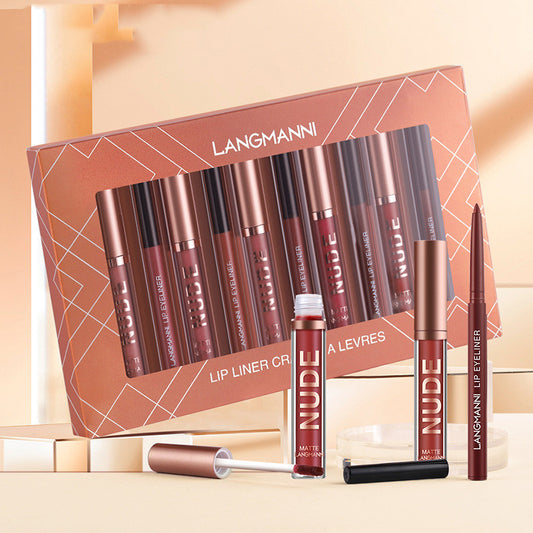 Lip Liner And Lipstick Makeup 12 Pcs